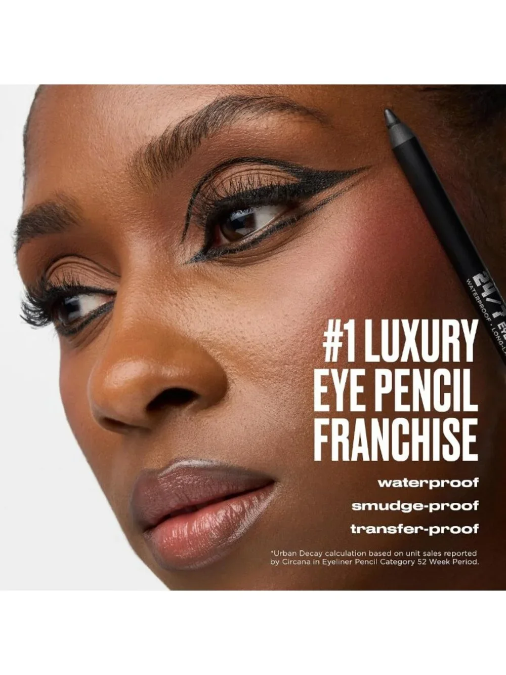Waterproof Smudge-Proof Eyeliner Pencil - Long-Lasting, Glide-On Formula